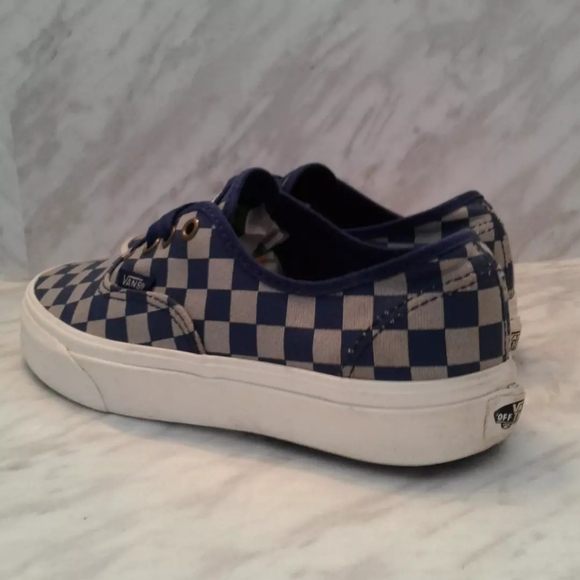 Vans Authentic Harry Potter Ravenclaw BLUE GREY checker-board women's sz 7.5 - Picture 4 of 8